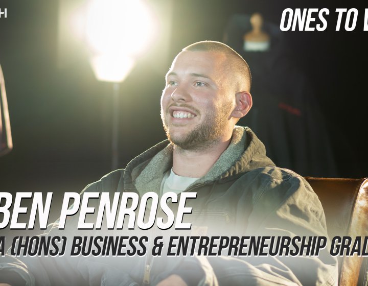 Thumnail for video interview with Business & Entrepreneurship graduate Ben Penrose